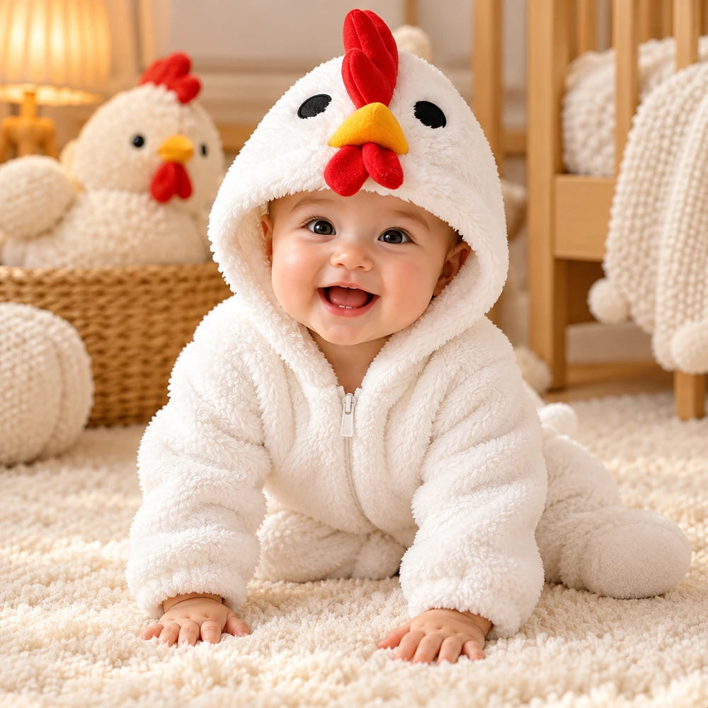 🐥ChickiLumi™ – Flauschiger Küken-Overall